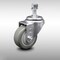 Service Caster 3.5 Inch SS Gray Polyurethane Wheel Swivel 1/2 Inch Threaded Stem Caster SCC SCC-SSTS20S3514-PPUB-121315 - alternate 1
